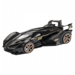 1/22 Lamborghini V12 GT Sulamist Miniatuurauto Mudel Diecast Metallist M&otilde;&otilde;tkava Auto Heli ja Valgusega Kogumisauto Laste M&auml;nguauto S&otilde;idukid Kingitus must