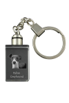 Italian Greyhound, Italian Sighthound - Crystal key ring with dog photo, illuminated key ring, unique gift by Art-Dog brand