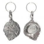 Polish Lowland Sheepdog, PON, Valee Sheepdog - Silver-plated dog pendant, handbag decoration, backpack pendant by Art-Dog brand