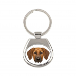 Rhodesian Ridgeback, African Lionhound, African Lion Dog - geometric keychain with a photo and the inscription Art-Dog