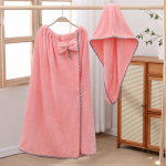 Naiste armas Bowknot kiirelt kuivav vannir&auml;tikute spaa m&auml;hised ja du&scaron;ikork hommikumantli komplekt roosa