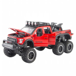 1/28 Ford Raptor F150 Sulamist Automudel Diecast M&auml;nguasi Metall Muudetud Maastikus&otilde;idukid Automudel Heli Valgus Kollektsioon Laste Kingitused punane
