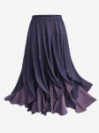 Rosegal Plus Size salatipaneeli imitatsiooniga teksaseelik L lilla