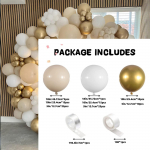 105 tk Valge Liiva Kuldsete &Otilde;hupallide Vanik Kaar Komplekt, Boho Pulmad beebipidu Aastap&auml;ev Emadep&auml;eva peokaunistused As Picture