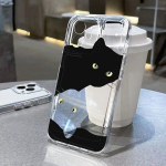 Telefoni&uuml;mbris iPhone'ile 11 13 12 14 15 16 XR XS Pro Max 7 8 Plus Samsung A55 A15 Redmi note 13 12 OPPO A18 A16 Vivo Y17S V27 Honor 9 10 infinix 40 30 iPhone 11 puhas