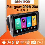 Android Carplay autoraadio Peugeot 2008 208 2012-2018 multimeediapleieri peakomplekti stereo GPS navigatsioon BT WIFI 2+32GB 1+16GB