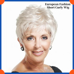 Euroopa mood l&uuml;hike lokkis parukas naistele HW970