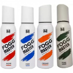 Fogg KEHASPREI MASTER PINE CADER,TAMM,AGAR Deodorant Spray - Meestele ja naistele (480 ml, 4 tk pakis)