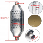 400 Cell High Flow keraamilise s&uuml;damikuga katal&uuml;&uuml;smuundur 2 / 2,25 /2,5 /3 suure j&otilde;udlusega sport roostevabast terasest keevitatud sisse-/v&auml;ljalaskeava