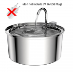 3,2L roostevabast terasest kassi veeautomaat vaikse veepumba filtriga lemmiklooma joogis&ouml;&ouml;tja kassidele koertele joogipurskkaevu kauss