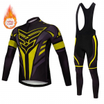 Bike Man Cycling Bib Jersey Pro Team 2024 Termal fliisist kost&uuml;&uuml;m Meeste rattar&otilde;ivad Talvine Thermal Mtb Pants maanteevorm S