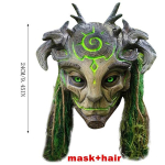Halloweeni Metsavaim Lateksmask &Otilde;udusatmosf&auml;&auml;r Maskeraadimask Roheline Elfimask Halloweeni Cosplay Aksessuaarid Dekoratsioon