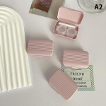 Candy Color kaasaskantav kontaktl&auml;&auml;tsede karp t&uuml;drukutele Minimalistlik kontaktl&auml;&auml;tsede &uuml;mbriskomplekt kontaktl&auml;&auml;tsede hoiukonteiner