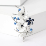 Sweet Fashion Temperament Pearl Peach Blossom pross, uus rahvuslik stiil elegantne ja mitmek&uuml;lgne r&otilde;ivatarvikud krae n&ouml;&ouml;pn&otilde;el