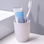 Family Wash Mouth Cup Plain Cup Plastikust harjamistops Paari hambaharja tass opp bag helesinine v&auml;rv