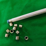 10Pcs Billiard Cue Stick Ferrule Screw on Tip Metal, Replaceable Parts 9.5mm