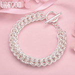 925 h&otilde;bedast mitme ringiga k&auml;ev&otilde;ru kett Moodsad pulmaehted 20CM