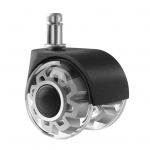 2-tolline l&auml;bipaistev kontoritool, ratas, raske, universaalne vaikne lehtpuup&otilde;randad vaip arvutim&auml;ngulaud, rull-tooli ratta vahetus A helehall v&auml;rv