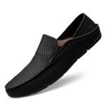 Moodne Ehtne Nahk Slip-on Meeste Loaferid Paadikingad K&otilde;rge Kvaliteediga Vabaaja Jalan&otilde;ud Mehelikud Mustad Peo Pulmajalan&otilde;ud Paadikingad Mokassiinid 36 must