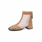 Mood 2024 Suvi Naiste V&otilde;rk Saapad Naturaalsest Nahast Kingad Lambanahast Tagumine Lukk Metallist Ninaga Sandaalid Naiste Sandaalid Disainer Sandaalid 35 khaki