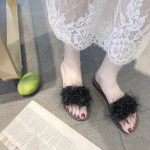 Moodsad siseruumide sandaalid avatud varbaga mustad suvekingad naistele 2024 naiste sussid madala kontsaga pl&auml;tud tavalised soodushinnaga jalatsid lihtne kanda 41