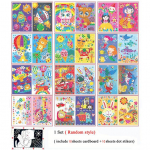 10 lehte/komplekti isetegemise v&auml;rviline mosaiikkleebis lastele alusharidusega m&auml;nguasjad armsad multifilmid printsess loomav&auml;rvid t&auml;hega S&uuml;damet&auml;pp Kleebis T&uuml;drukutele Poistele Pusle Kingitused