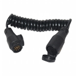 Haagise pistiku pikendus 13 kontaktiga 13 kontaktiga veekindel spiraalhaagise adapter venitav haagise spiraaladapteri kaabel pukseerimiskonks United States