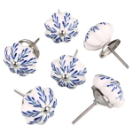 6tk Alumiinium Lihtne M&ouml;&ouml;blik&auml;epide Nupp Keraamilise Decaliga K&auml;epide Vastupidav Vintage Shabby Nupud T&ouml;&ouml;taja
