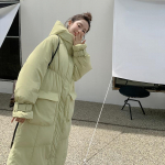 Vabaaja kapuutsiga parkmantlid pikkade varrukatega Korea moer&otilde;ivad, naiste 2022. aasta s&uuml;gistalvine pika sulejope Disain V&auml;lismantlid S hall v&auml;rv