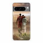 Kaitse&uuml;mbris Google Pixel 8 Pro jaoks CRISTIANO RONALDO MESSI GOAT must
