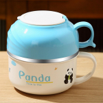 Lunch Box in Stainless Steel, Insulated Container for Rice And Noodles, Portable Bento All Ages roheline