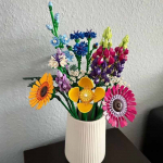 Igavene lill Romantiline roosid Metslillekimp telliskivi klotsid Kunstlilled Konstruktor klotsid M&auml;nguasjad Lastele Kingitus Ehitusplokk