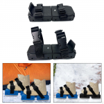 Short Ski Skates Shoes Versatile Easy to Wear Stable Skating Aid for Black Bagged