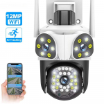 15MP 8K WiFi IP Kolme objektiiviga v&auml;listingimustes PTZ-kaamera 4x suum AI j&auml;lgimine J&auml;relevalvekaamerad Nutikas turvakaitse CCTV kaamera 15MP Camera
