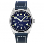 Citizen Eco-Drive Super Titanium Sinine Nahkrihm Sinine Kellaplaat BM8560-45L 100M Meeste K&auml;ekell sinine