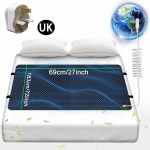 Maandusmatt voodile, maandusalus magamiseks, libisemisvastane PU-nahast maandusmadrats koos maandusjuhtmega, 27''&times;72'', California King UK Plug must