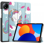 Xiaomi Redmi Pad SE 8.7 Case 2024 jaoks, uus PU-nahast kolmekordselt kokkupandav statiivi tahvelarvuti kate Funda Redmi pad se 8,7-tollise nutika &uuml;mbrise jaoks Redmi Pad SE 8.7