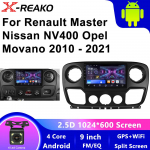 Autoraadio Carplay Android Auto Renault Masteri, Nissani NV400, Opeli Movano 2010 2011 2012 2013 - 2021 jaoks Navigatsiooni GPS-i Multimeediam&auml;ngija 4 core 1GB+32GB carplay
