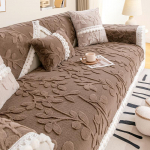 Leaf Jacquard diivanir&auml;tikumatt Paks pl&uuml;&uuml;s L-kujuline nurk libisemiskindel diivani kate Lihtsus diivanipadi Chaise Longue diivanikate 70x70