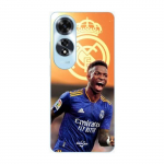 Coque pour Oppo A60 Vini JR Wallpaper Real Madrid Bleu et jaune Maniacase