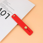 Candy v&auml;rviline s&otilde;rme s&otilde;rmuse hoidik silikoon telefoni k&auml;epael Kinnitus randmepael Push Pull Grip Stand Bracket hulgim&uuml;&uuml;k Iphone ARI jaoks tumesinine