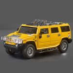 Uus 1/18 Hummer H2 Highway 61 maasturi sulamist automudel survevalatud metallist m&auml;nguasi suur maastikus&otilde;iduki automudeli simulatsioon heli ja valguse poiste kingitus kollane