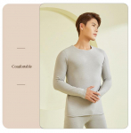 Meeste villast-siidist termopesu komplekt s&uuml;giseks/talveks 2XL helehall v&auml;rv