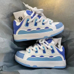 2024 Naiste vulkaniseeritud kingad Uued naiste rulakud Leivakujulised kingad Retro etnilised moekad spordijalan&otilde;ud Zapatos Casuales 37 sinine