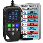 OBD2 skanner koos akutestiga, OBDII/EOBD skanneri diagnostikat&ouml;&ouml;riist, autokoodilugeja CAN-skannimist&ouml;&ouml;riist, mootori veakoodi lugeja must