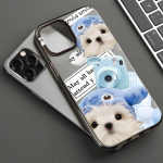 Mobiiltelefoni&uuml;mbrised iPhone 11 13 15 Pro Max 12 14 Pro Max &uuml;mbrisele iPhone 16 15 Plus 13 Pro 12 j&auml;&auml;tunud tekstuuriga maalitud koomiksililled iPhone 11 valge