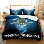 3D Prindi Imagine Dragons Albumikaane Voodipesukomplekt Tekikate Voodikomplekt Tekikate Padjap&uuml;&uuml;r Com 70x133cm 2pcs