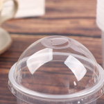50 tk 360 ml &uuml;hekordselt kasutatavat l&auml;bipaistvast plastikust kaanega mousse-koogi tassi pudingi, želee, magustoidu, jogurti ja koogi jaoks, peokarp