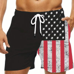 Poksip&uuml;ksid USA Ameerika lipp 3D prindiga Treening MMA Unisex Mehed Naised Kiiresti kuivavad Fitness J&otilde;usaal Sport Treenings&auml;rk Vabaaja Streetwear S