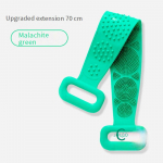 Moodne unisex vannir&auml;tik Silikoonist massaažiharja puhastamine kahepoolselt meeste v&ouml;&ouml;ga kehavannihari naistele puhastusvahendid seljapuhastus sinine